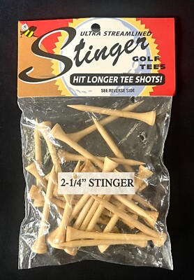 Vintage Stinger 2-1/4'' Natural wood Golf Tees