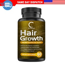 5000MG HAIR FAST GROWTH HERBAL PILLS PREVENT ANTI LOSS STIMULATE VITAMINS PILLS
