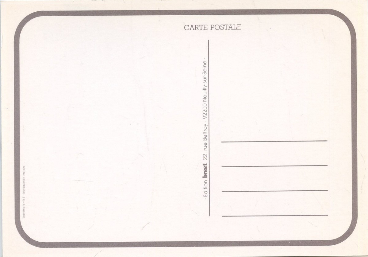 Carte Postale Publicitaire V.A.G. - "Pour Durer Une Vie D'auto" - France Années 80