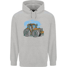 Weihnachten Traktor Landwirtschaft Bauer Weihnachten Herren 80 % Baumwolle Hoodie