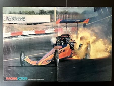 HOT ROD MAGAZINE Center Spread POSTER 1976 TONY NANCY Top Fuel Dragster NHRA