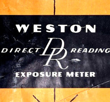 Weston Direct Reading Exposure Light Meter Instruction Manual Guide  A23 
