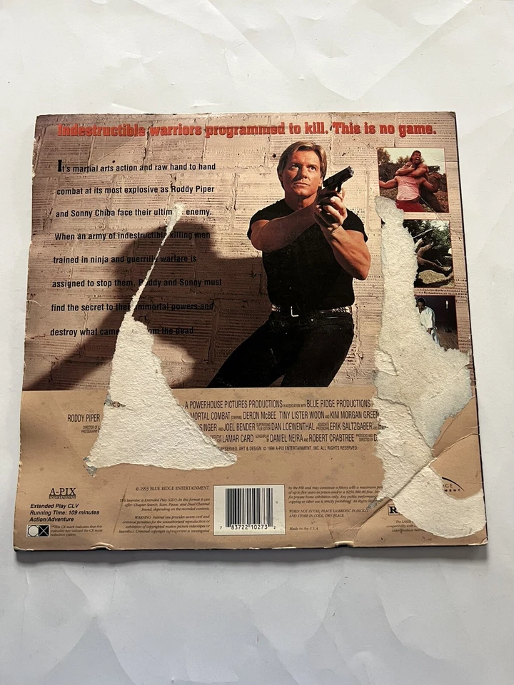 Immortal Combat - Robby Piper  - LaserDisc NTSC - 1993 Ex-rental - Imagem 2 de 3