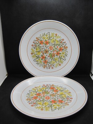 2 Corning Corelle Indian Summer Dinner Plates