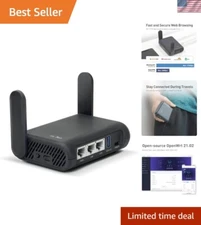 Travel-Friendly VPN Router - 400Mbps Wi-Fi Speed with OpenWrt Customizability