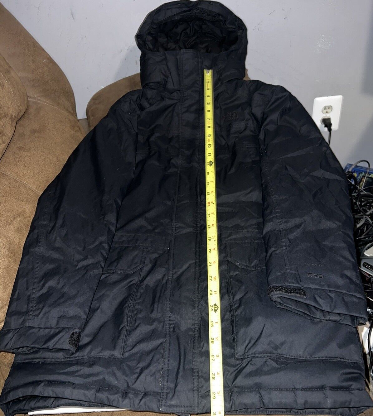 The North Face Jacket Parka 550 Goose Down Boys Size XL Hooded Black ...