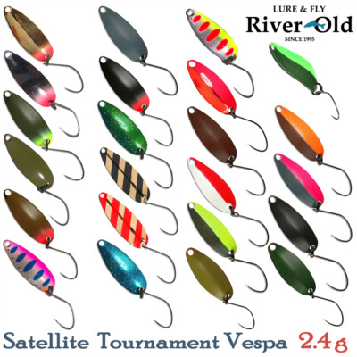 River Old Satellite Tournament Vespa 2.4 g, 26 mm Trout Spoon Assorted Colors