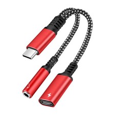 60W 2 In 1 Type C Adapter  Universal 3.5Mm Headphones For Samsung Galaxy