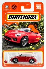 2023 Matchbox #98 2019 Volkswagen Beetle Convertible TORNADO RED | FSC