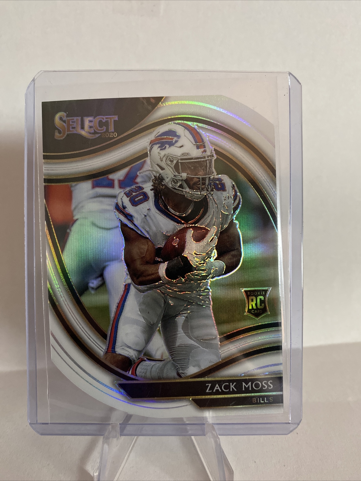 2020 Panini Select Zack Moss Rookie Field Level Silver Buffalo Bills #369