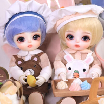1/8 BJD Doll Ball Joint Doll Resin Cook Rubele Girl Suit Full Set Handmade Gifts
