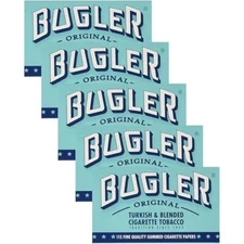 10 x Bugler Cigarette Rolling Paper 70mm "Single Wide" - Free Shipping