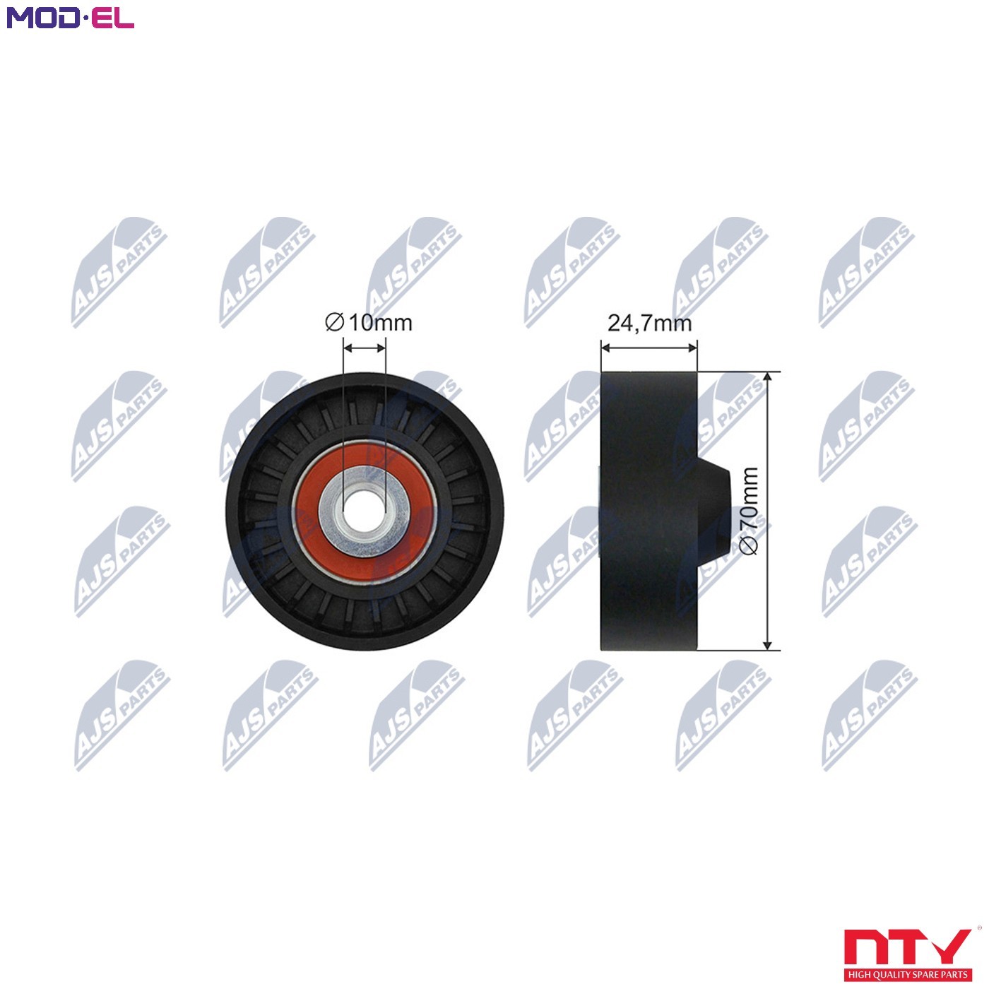 2x ✅Fits NTY RNK-SU-015 V-RIBBED BELT PULLEY IDLER ⭐UK Seller⭐ - Image 7