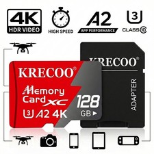Micro SD Card Ultra Memory 128GB 256GB 1TB for Phone Tablet Security Camera Lot