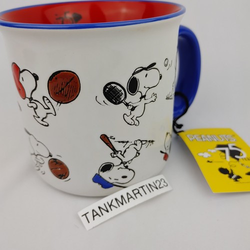 Peanuts 75th Anniversary Snoopy 21oz Coffee Mug Cup Sports Football ...
