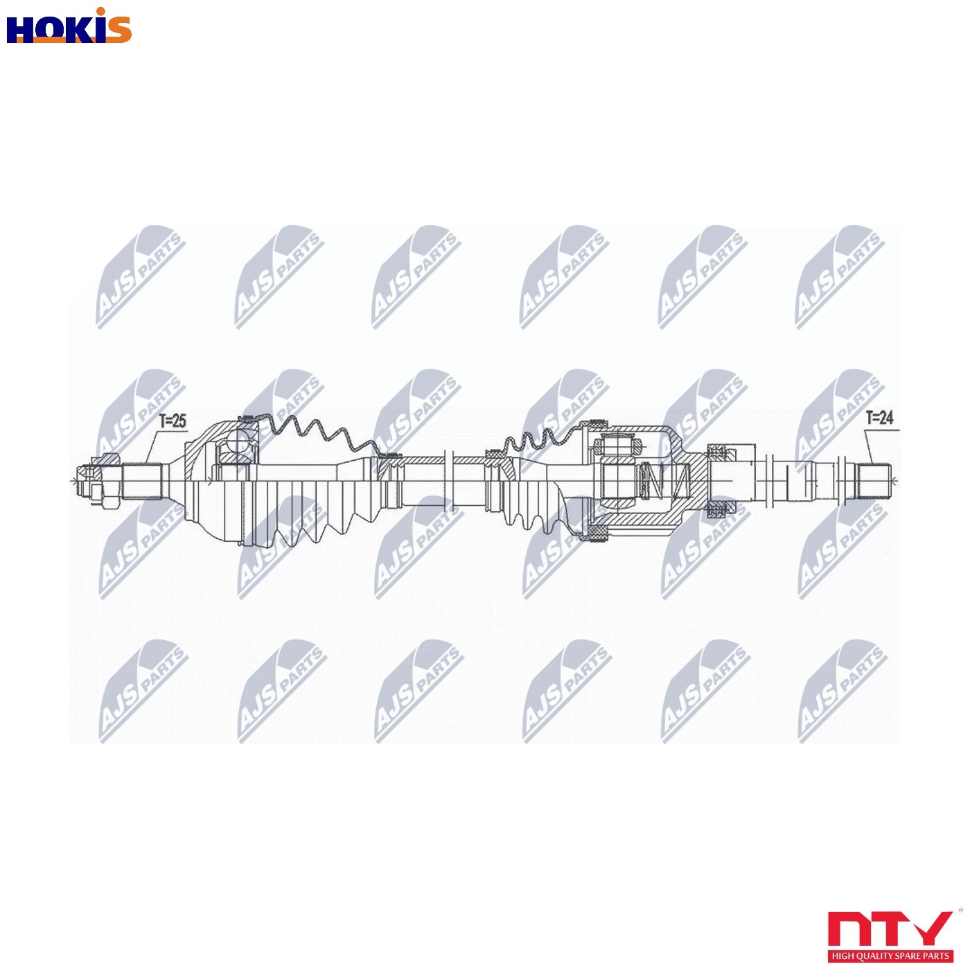 DRIVE SHAFT NPW-CT-111 FOR CITROËN BHY 1.6L 4cyl C-ELYSEE