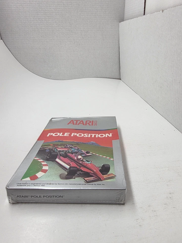 POLE POSITION GAME NEW FACTORY SEALED W/CREASED BOX FOR ATARI 2600 USA NTSC #E11 - Image 3 of 4