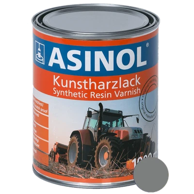 Kunstharzlack Lack Farbe RAL 7037 Staubgrau Grau 1000 ml 1 Liter ASINOL - Bild 1 von 4