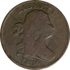 Photo of a 1806-P Half Cent from an eBay listing that sold on Jun 23, 2026