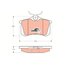 Satz Bremsbeläge 23925423 Bremsklötze hinten für Seat Leon 1M1 1P1 5F1 SC 5F5