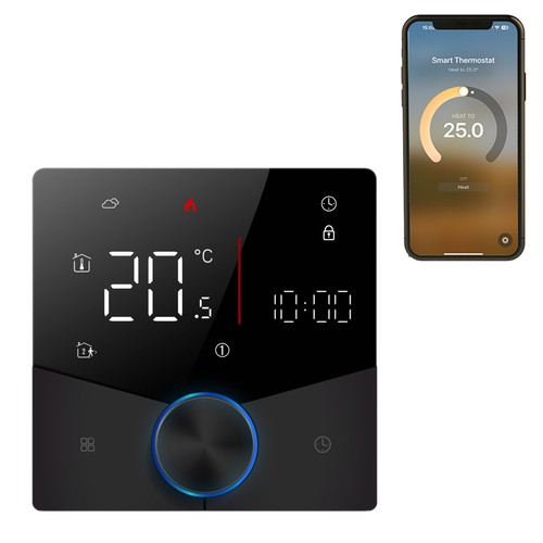 Wireless Matter Thermostat For House Water/Gas Boiler Heating With APP And V HOT - Picture 2 of 12