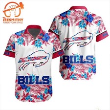 Buffalo Football Team Billss Hawaiian Shirt Casual Button Down Unisex Adults