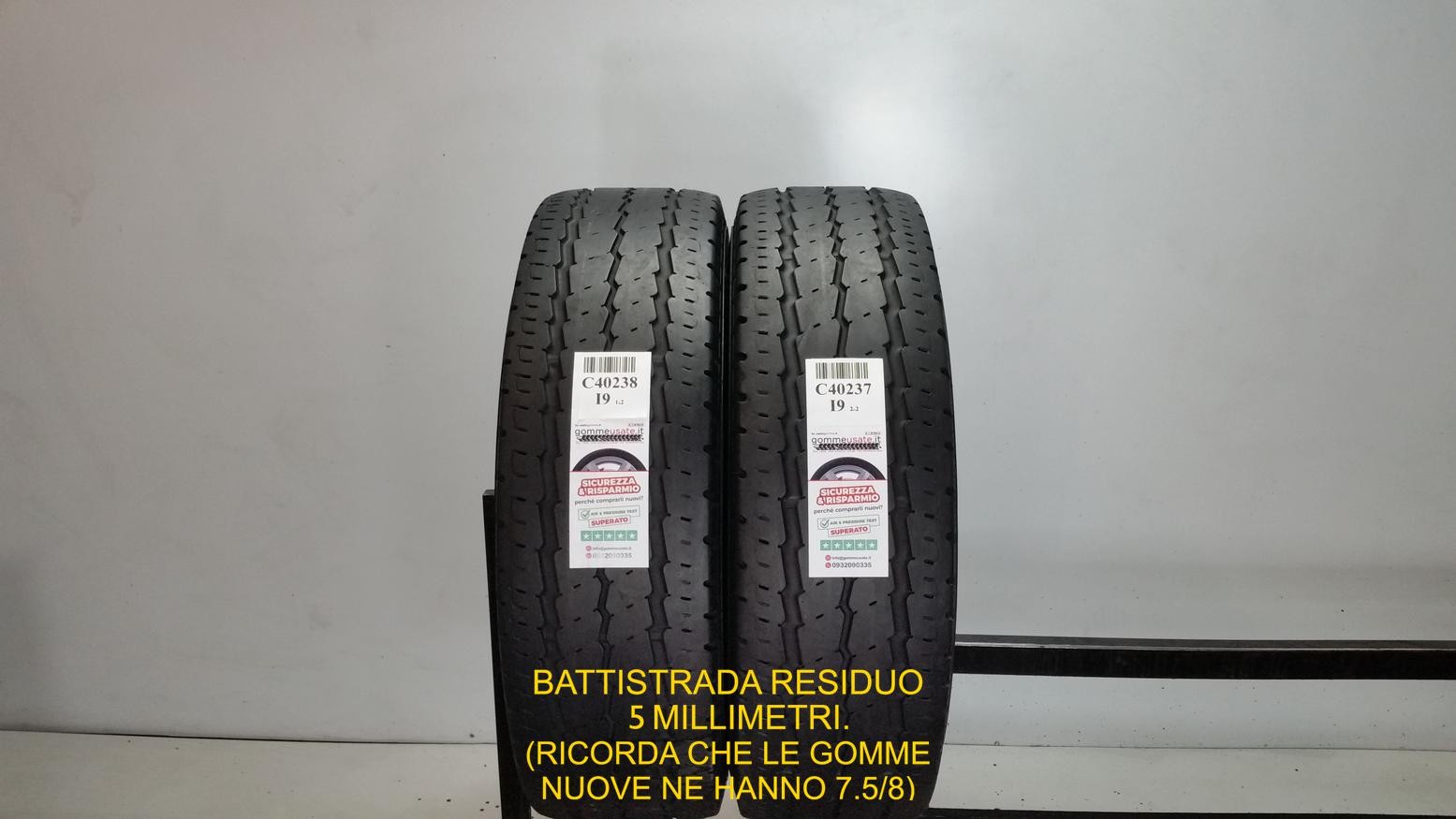 GOMME USATE 225/75R16C 116R CONTINENTAL VANCO CAMPER PNEUMATICI USATI C40238