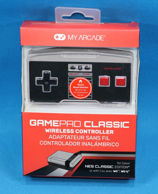 MY ARCADE DGUN-2927 CLASSIC WIRELESS GAMEPAD FOR NES CLASSIC OR W/ WII WII U NEW