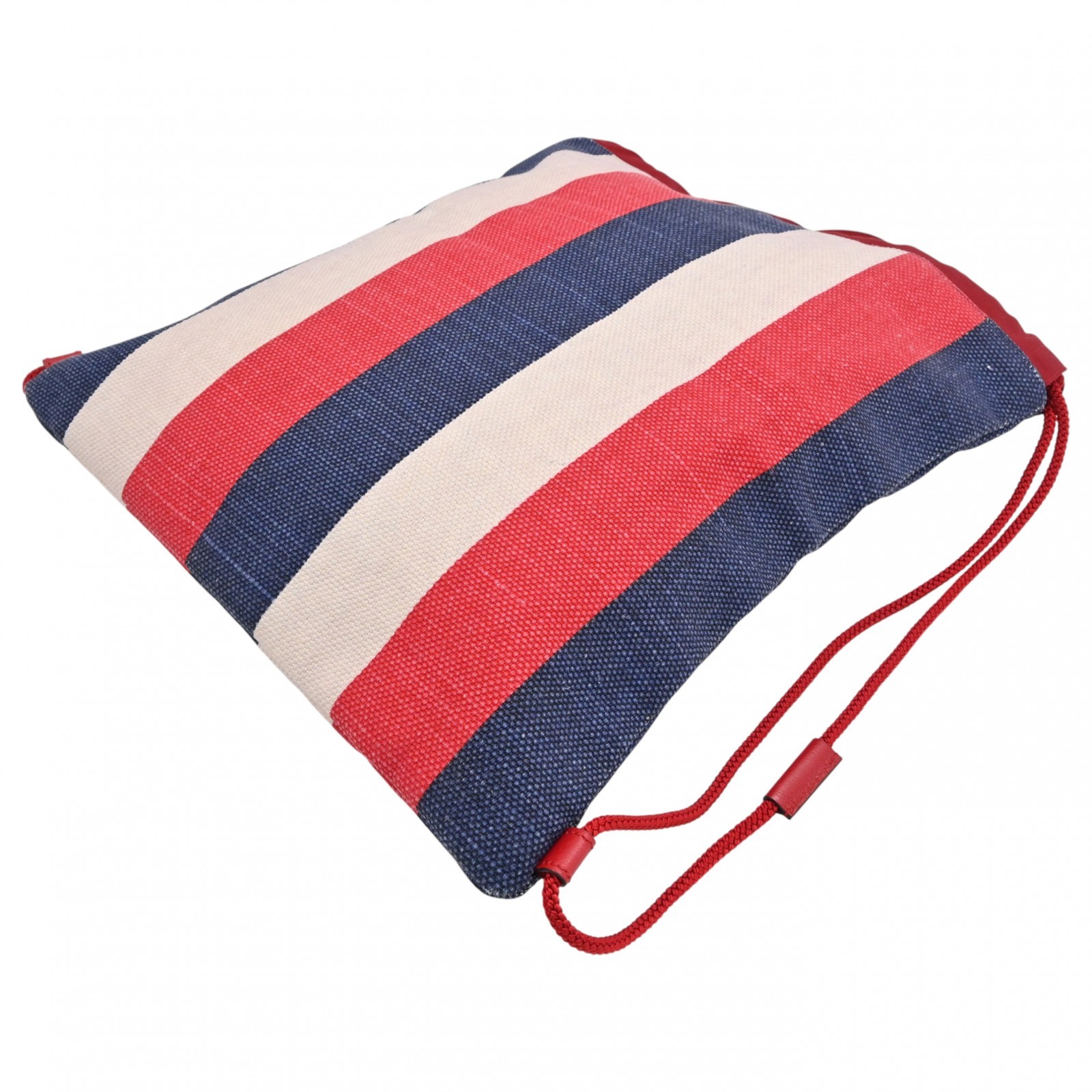 Auth GUCCI Logo Drawstring Medium Backpack Tricol… - image 5