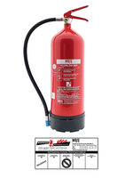 6L Mbs Fire Wasser Dauerdruck-FeuerlöScher 34A = 10LE Inkl. Halterung Und Plake