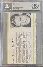 George Mcafee Autographed Cut Beckett Auto