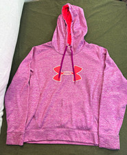 Under Armour Storm Heather Fleece Logo Hooded Pullover Hoodie Women s S