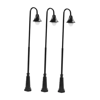 Lot de 3 mini lampadaires 3V, accessoires vintage pour maison de poupée - Photo 1/2