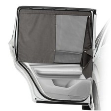 Car Window Shades, 2 Pack Suede Fabric  Dual-Layer with Zipper Magnetic Sun