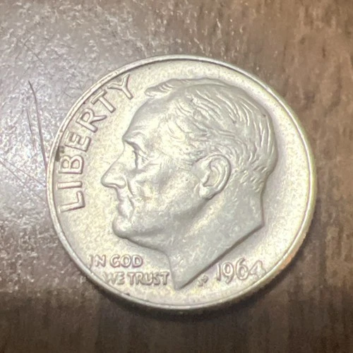 1964-D Uncirculated Roosevelt Dime. Actual Coin Checkout All My Line Of Dimes