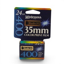 Walgreens Studio 35 ISO 400 35mm Color Print Film 24 Exp Expired 2008