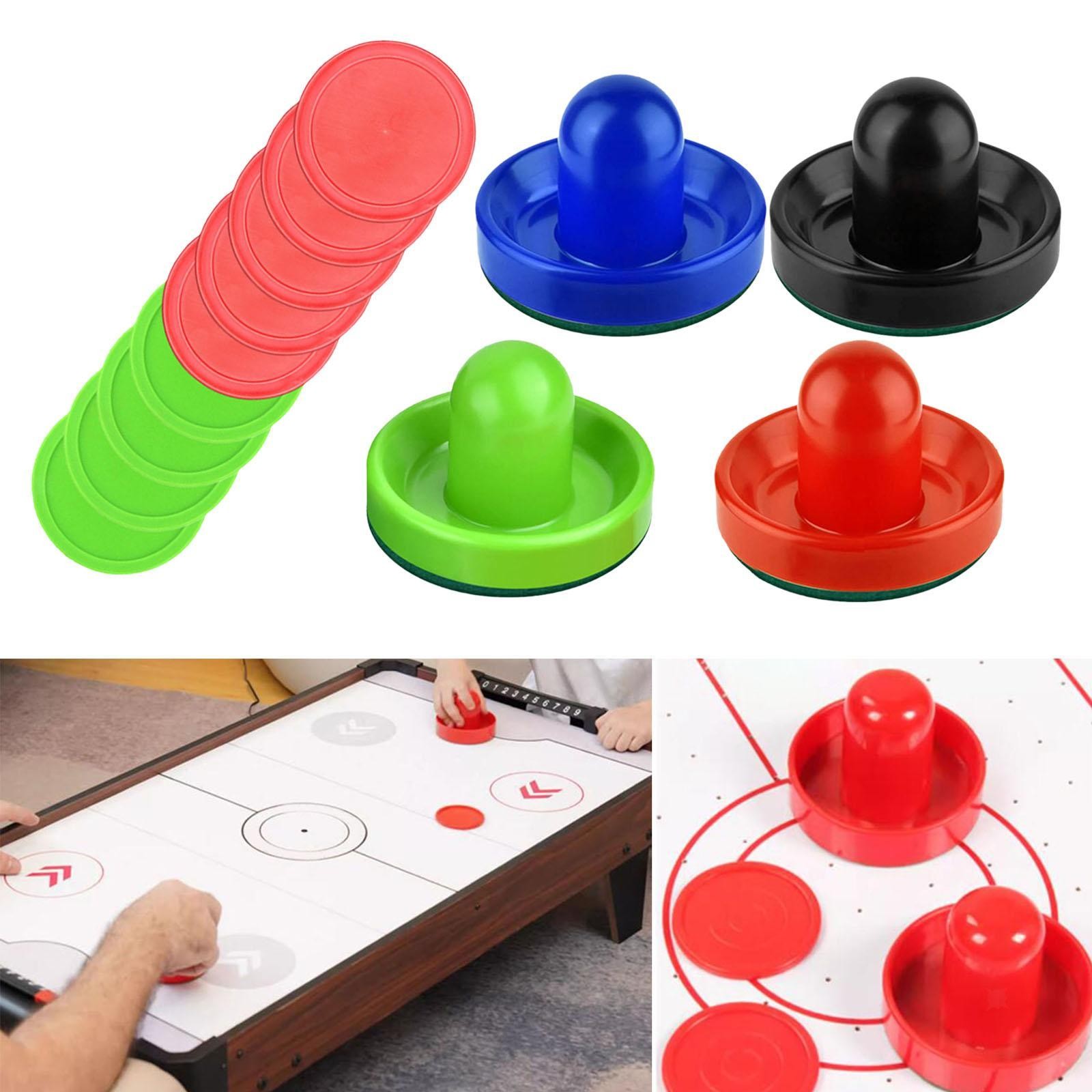 4 Air Hockey Pushers Air Hockey Paddles and 8 Pucks Accessories 2.5 inch Air