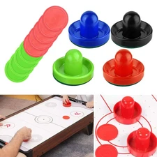 4 Air Hockey Pushers Air Hockey Paddles and 8 Pucks Accessories 2.5 inch Air
