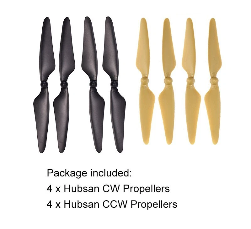 8Pcs Original Hubsan H501S Propellers CW / CCW H501A H501C H501M RC Drone Blade - Image 3 of 4
