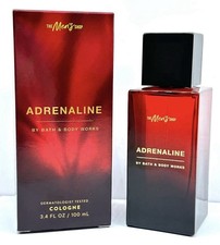 NEW BATH BODY WORKS ADRENALINE MEN'S COLLECTION COLOGNE SPRAY MIST 3.4 OZ