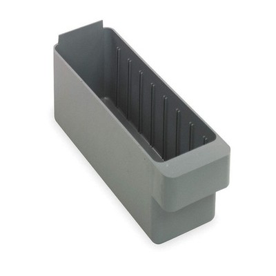 QUANTUM STORAGE SYSTEMS QED501GY Drawer Bin,Gray,Polystyrene,4 5/8 in 2KWB1