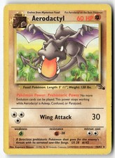 aerodactyl pokemon card 1st Edition Aerodactyl 1/62 Rare Holo - Fossil Set - Pokmon Card 1999. Mint!