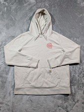 Carhartt Hoodie Women Large 12-14 Rain Defender Relaxed Fit Sweatshirt Logo Top