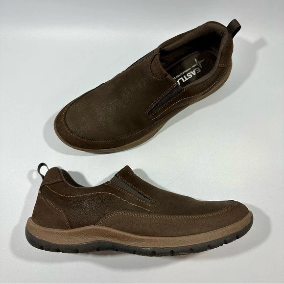 Eastland Men\'s Suede Slip On Loafers - Tan 9.5M Like New Eastland Mens Yarmouth Leather Square Toe Loafers Tan 11  main image 3