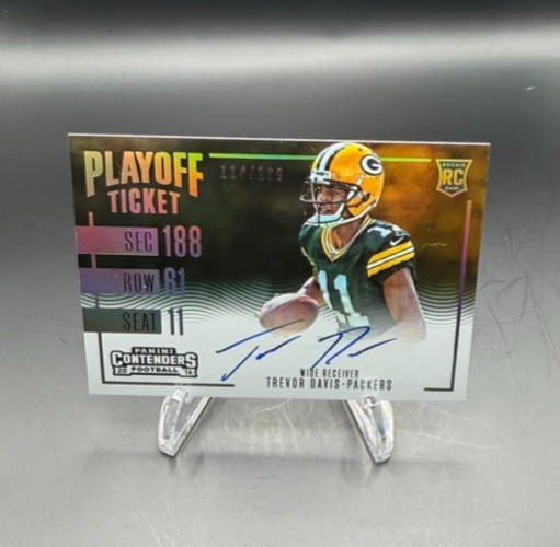 Trevor Davis Panini Contenders #378 Autograph-Playoff Ticket