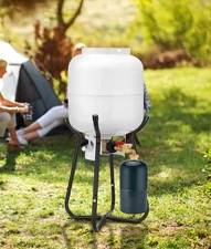 Propane Adapter 1lb to 20lb, QCC1 Propane Refill Elbow Adapter with Gauge and...