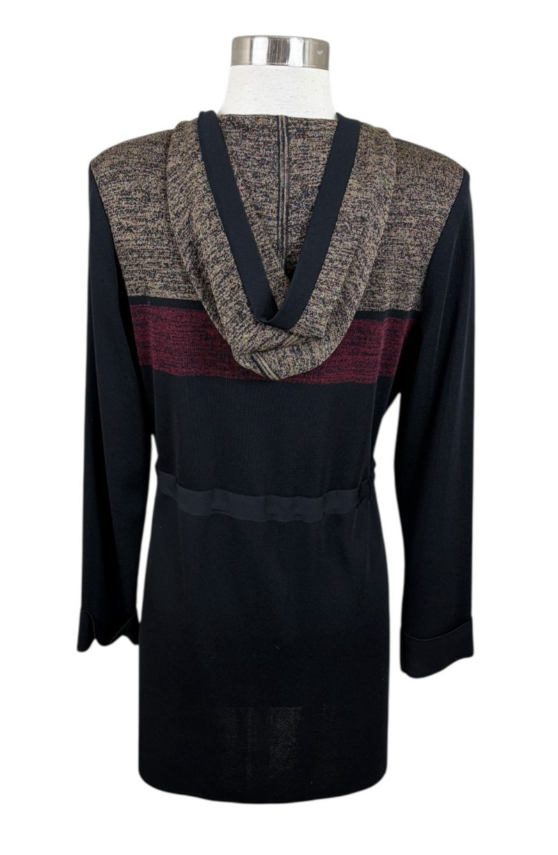 Misook Black Red Colorblock Button Adjustable Wai… - image 3