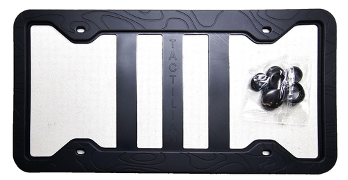 Tactilian 3d Topography Embossed Pattern Silicone License Plate Holder - Foto 3 di 5