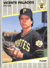 1989 Fleer Vicente Palacios #216 RC Rookie Pittsburgh Pirates MLB Baseball Card. rookie card picture