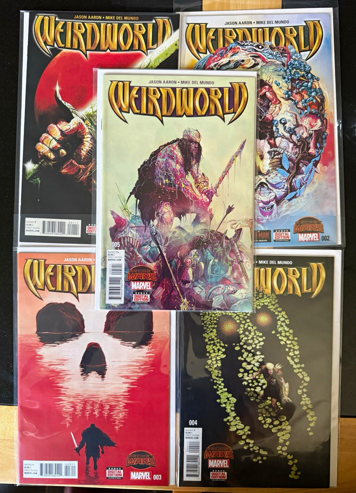 Weirdworld 1-5 Lot Complete Mini Series Marvel Comics 2015 Secret Wars